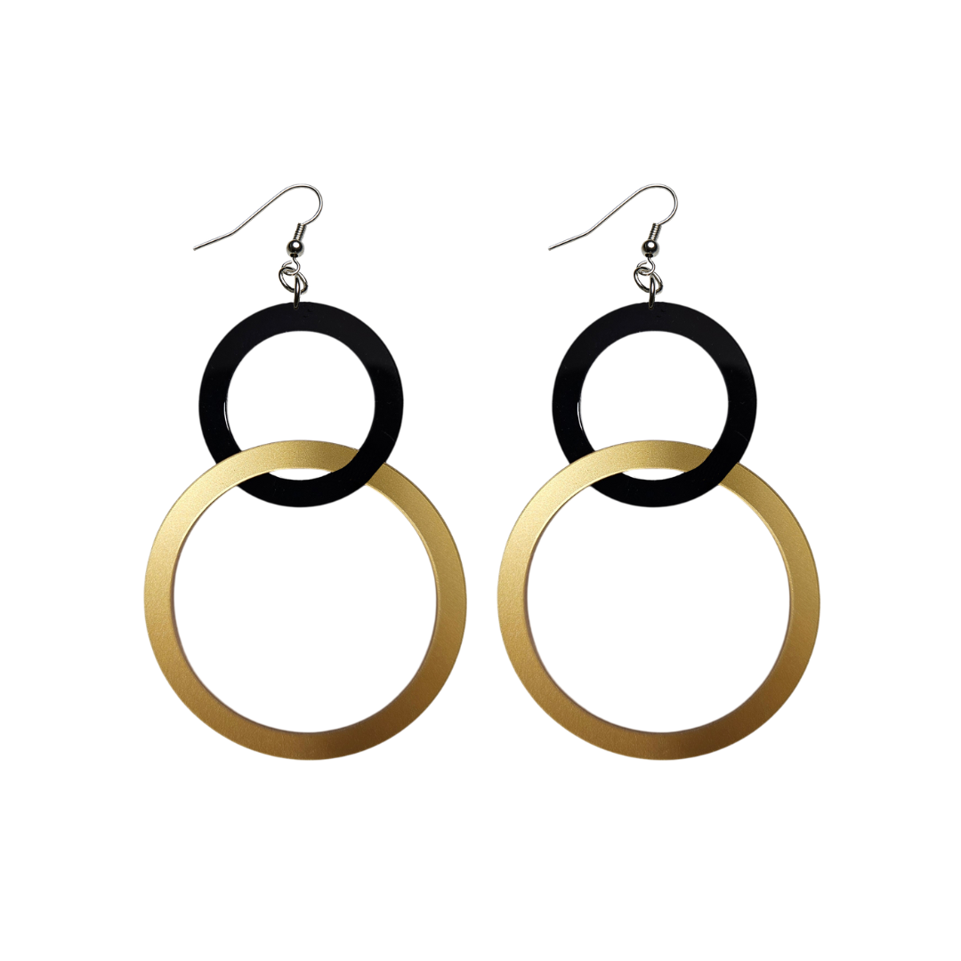 Orecchini Doppio Cerchio