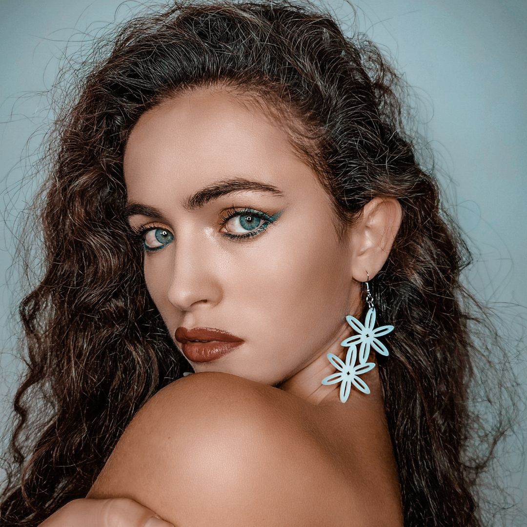 Orecchini Margherite Traforate Doppie