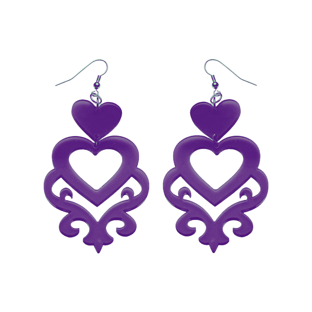 Orecchini Doppio Cuore