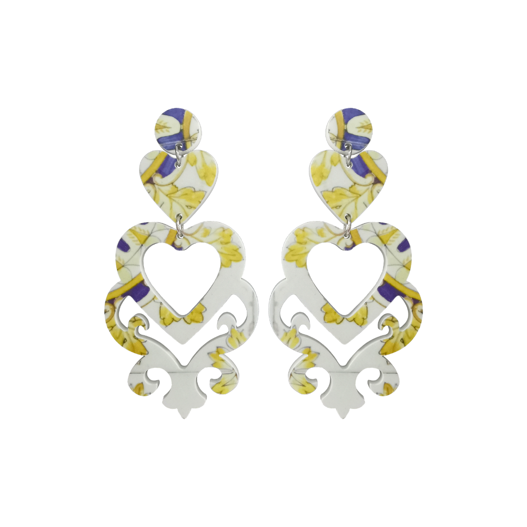 Orecchini Doppio Cuore