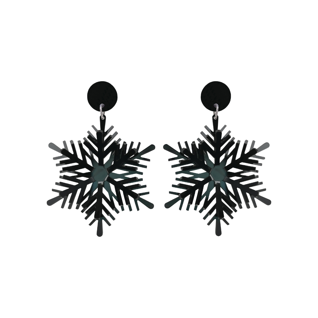 Pallottola di ossidiana fiocco di neve naturale con orecchini pendenti con sole all'ingrosso Pallottola di ossidiana fiocco di neve naturale con orecchini pendenti con sole all'ingrosso