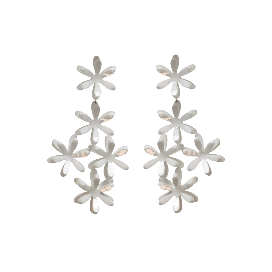 Orecchini Cinque Margherite Grappolo