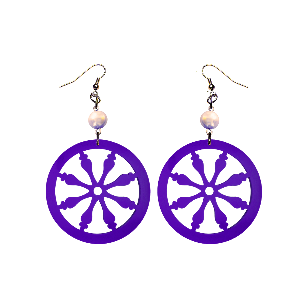 Orecchini Ruota di Carretto e Perla