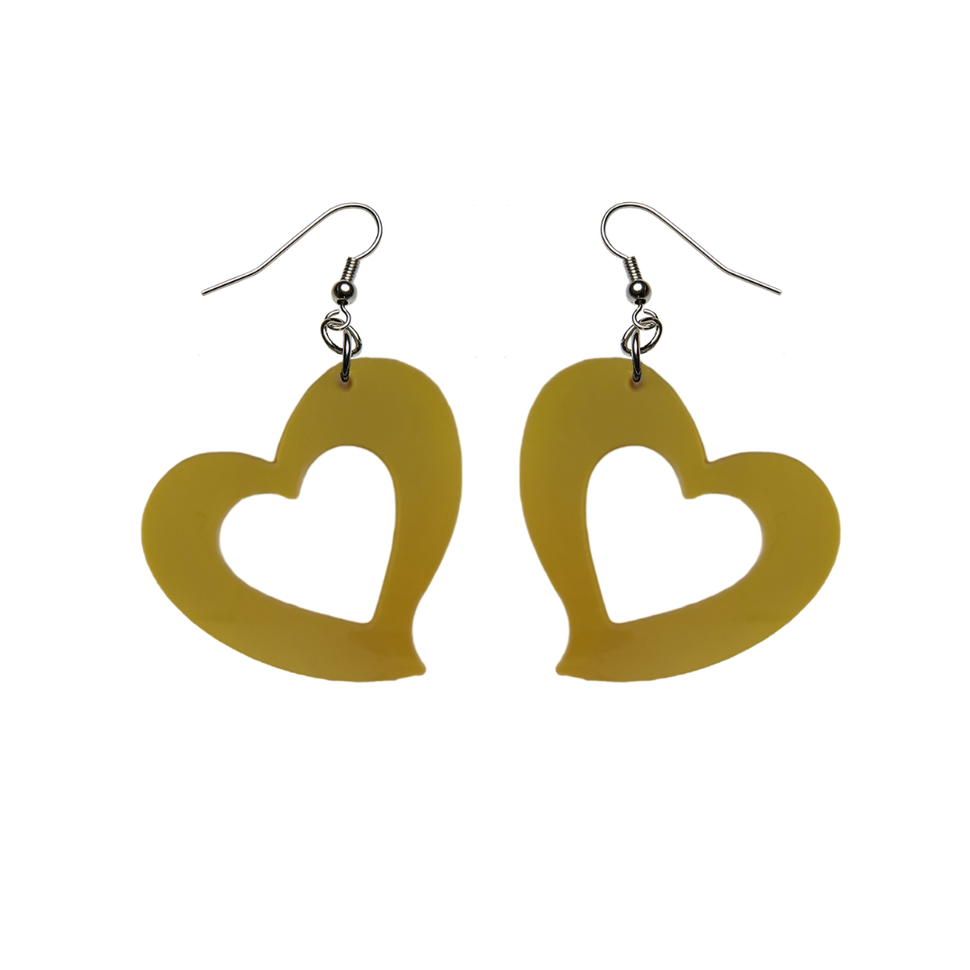 Orecchini Cuore Storto