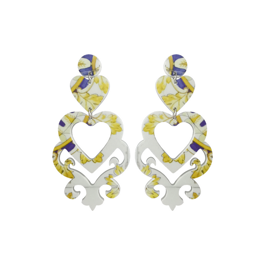 Orecchini Doppio Cuore