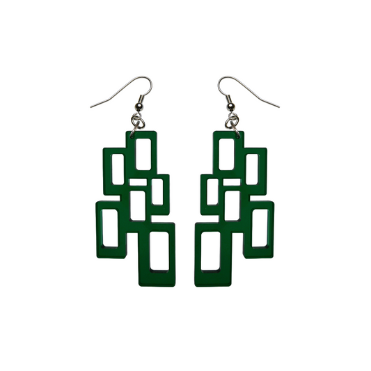 Orecchini Quadrato Anni '70