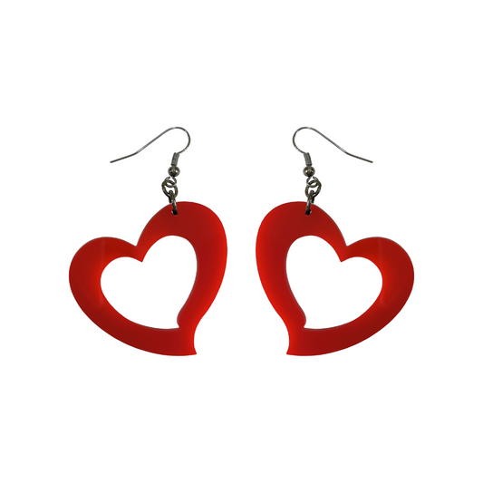 Orecchini Cuore Storto